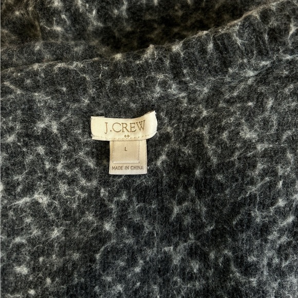J.Crew Women's Size Large Grey Marl Knit Sweater - Picture 4 of 5